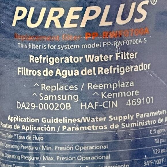 Pureplus Filters - Set of 2, PP-RWF0700A-S, New In Box, Sealed - Picture 7 of 8